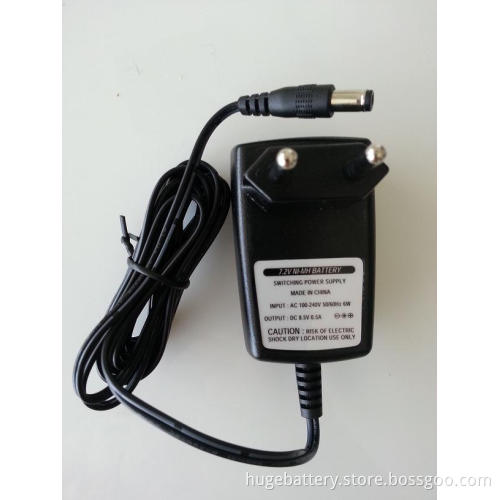 7.2V 0.5A Ni-MH Battery Charger